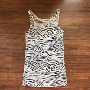 🚨 Flash Sale 🚨 LOFT - zebra striped - tank top